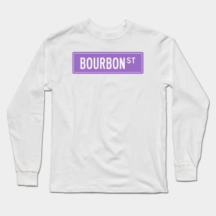 Bourbon st purple Long Sleeve T-Shirt